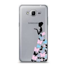 Чехол Awog "Платье из бабочек" для Samsung Galaxy J2 Prime 2016