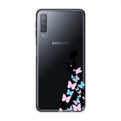 Чехол Awog "Платье из бабочек" для Samsung Galaxy A7 2018