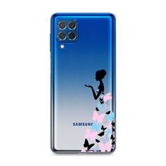 Чехол Awog "Платье из бабочек" для Samsung Galaxy M62
