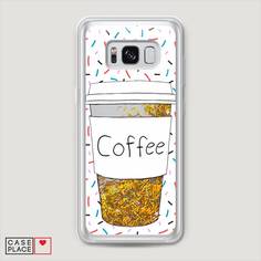 Чехол Awog "Coffee прозрачный стакан" для Samsung Galaxy S8 +
