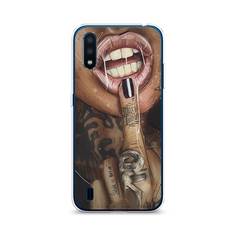 Чехол Awog "Девушка с татуировками" для Samsung Galaxy M01