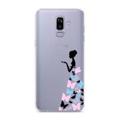 Чехол Awog "Платье из бабочек" для Samsung Galaxy J8