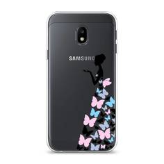 Чехол Awog "Платье из бабочек" для Samsung Galaxy J3 2017