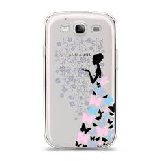 Чехол Awog "Платье из бабочек" для Samsung Galaxy S3