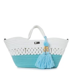 Сумка женская Les Tropeziennes CAL 01, белая/бирюзовая