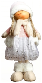 Кукла декоративная Sima-Land Девочка в юбке с пайетками, белой жилетке и розовом колпаке