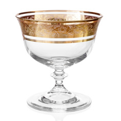 Набор креманок Crystalex Bohemia Клаудиа Золото V-D 105 мл(4 шт)