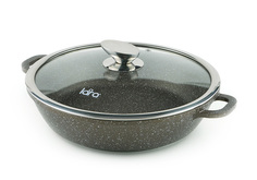 Сковорода универсальная Lara 38 см LR02-211 CHOCO