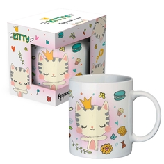 Кружка "Кошечка. Its A Purrfect Day" 220 мл в подарочной упаковке, фарфор 301823 No Brand