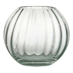 Ваза-шар стеклянная для декора Неман 18 см прозрачная