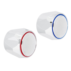 Ручка для смесителя, круглая, пластик, под квадрат No Brand