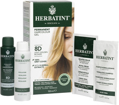 Гель-краска для волос Herbatint тон 8D Светлый золотистый блондин