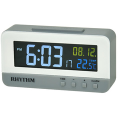 Цифровой будильник с термометром и отображением дней недели Rhythm LCT089NR03