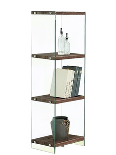 Стеллаж F-049-125H прозрачный/коричневый ESF