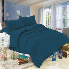 Постельное белье Mercury Home Ультрамарин 1.5 СП Поплин 4 наволочки