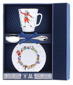 Набор чайный "Майская - Балет Петрушка" 3 пр.(лож. гладкая) +футляр АргентА