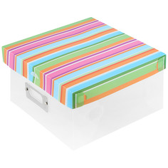 Коробка для хранения Paterra складная с крышкой малая 21х21х11.5 см