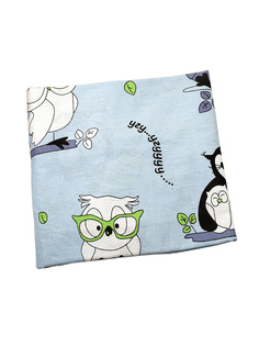 Простыня на резинке AmaroBaby Совы 125х75х12