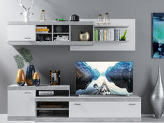 Стенка Империал «Домино», Ателье светлый/белый Imperial