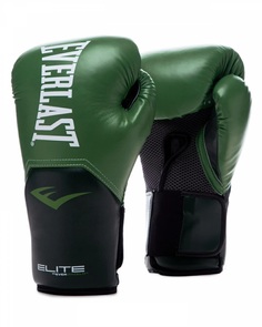Боксерские перчатки Everlast Elite ProStyle зеленый 10 унций