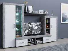 Стенка Империал «Джерси», Дуб Ателье светлый Imperial