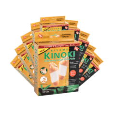 Пластыри Kinoki китайские для очищения организма детокс с имбирём 10 упаковок 100 шт.