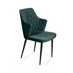 Стул с подлокотниками Top Concept Hunt/75385, бархат зелёный 19