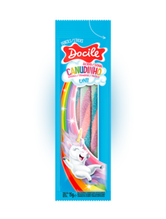 Жевательный мармелад Docile Цветные Карандаши, клубника 15 гр Упаковка 12 шт