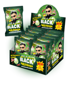 Жевательная резинка Канди Black Челендж 13 гр Упаковка 24 шт Candy