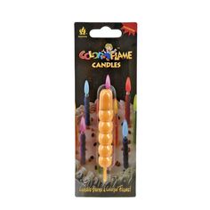 Свеча декоративная в пластиковой оболочке "Color flame" d=1,5см. h=9см. ENS GROUP