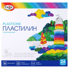 Пластилин Гамма Классический 480 г 24 шт Gamma