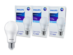 Лампочка светодиодная Philips Ecohome Е27 9 Вт холодный белый груша матовая