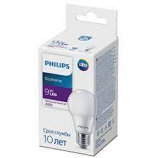 Лампочка светодиодная Philips Ecohome Е27 9 Вт белый груша матовая