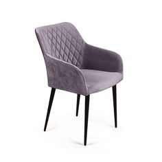 Стул с подлокотниками Top Concept Robert/74902, бархат серый 27