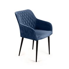 Стул с подлокотниками Top Concept Robert/74906, бархат синий 29