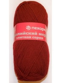 Пряжа Пехорка ПЕХ.АВСТР.МЕ.007 Австралийский меринос 007 бордо