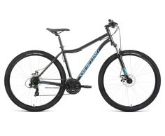 Велосипед 29" Forward Sporting 29 2.0 D Черный Бирюзовый 2022 г 17" RBK22FW29901