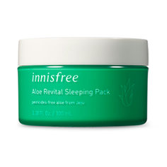 Ночная маска для лица Innisfree Aloe Revital с алоэ и мадекассосидом, 100 мл