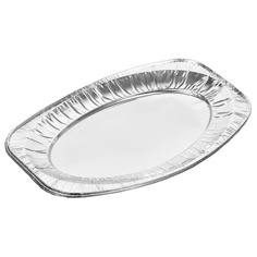Алюминиевая форма для гриля SXGrill овальная, набор из 10 шт, 35х34х2,3 см