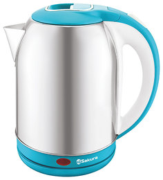 Чайник электрический SAKURA SA-2164WBL Blue, Silver