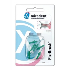 Ершики Miradent Pic-Brush refills Green Зеленые, 6 шт