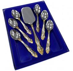 Набор столовых приборов 7 предметов М-3 Тройка с покрытием ЛНТП СН-7Л/2 ПЗХМ