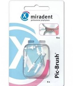 Ершики Miradent Pic-Brush refills White Белые, 6 шт