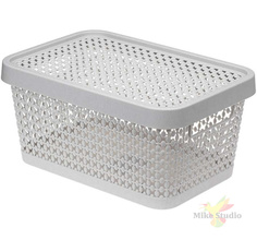 Коробка ПИРУЛА 12л с крышкой Смоки Idea