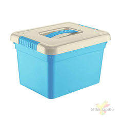Ящик для хранения Kids Box с ручкой 5л голубой No Brand
