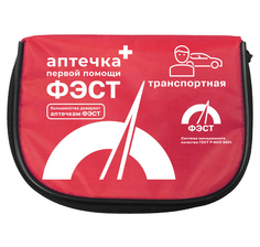 Аптечка первой помощи транспортная "ФЭСТ", перечень №4, мягкий футляр