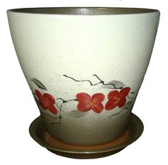 Керамический горшок для цветов Сады Аурики "Барвинок" 12 см, 0.9 л, 1 шт.