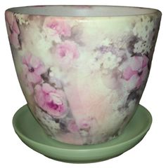 Бледно-зеленый керамический горшок для цветов Сады Аурики "Аренга" 13 см, 1.5 л, 1 шт.