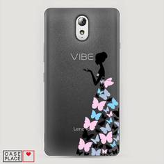 Чехол Awog "Платье из бабочек" для Lenovo Vibe P1m