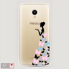 Чехол Awog "Платье из бабочек" для Meizu M5